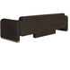 Romer Brushed Gold / Nubuck Cocoa Leather Sofa